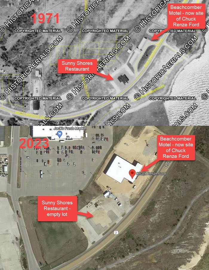 Sunny Shores Restaurant (Straslers Sunny Shores Restaurant) - Then Vs Now